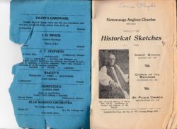 Historical Sketches: Christ Church Batteaux, Church of the Redeemer, Duntroon, St Paul's, Singhampton Anglican Churches in the Nottawa area including Christ Church Batteaux, Church of the Redeemer Duntroon, St Paul's Singhampton, Creemore, Stayner, Collingwood, Wasaga Beach